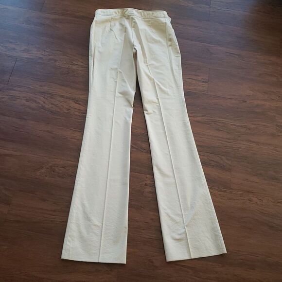 NWT GUCCI Beige Chic Edgy Feminine Workcore Retro Y2K Cotton Dress Pants Size 40 - Picture 9 of 9